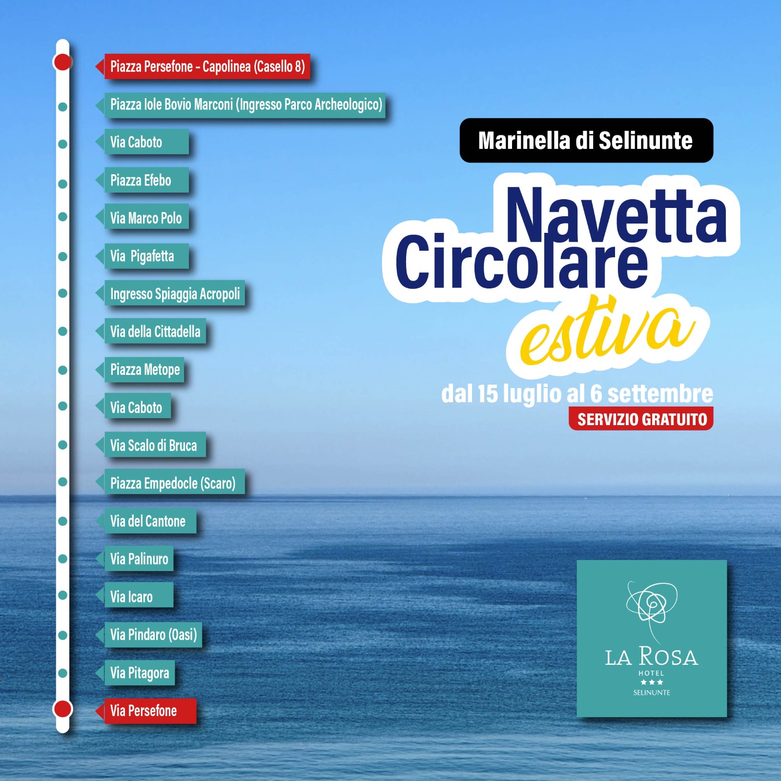 Navetta gratuita a Marinella di Selinunte