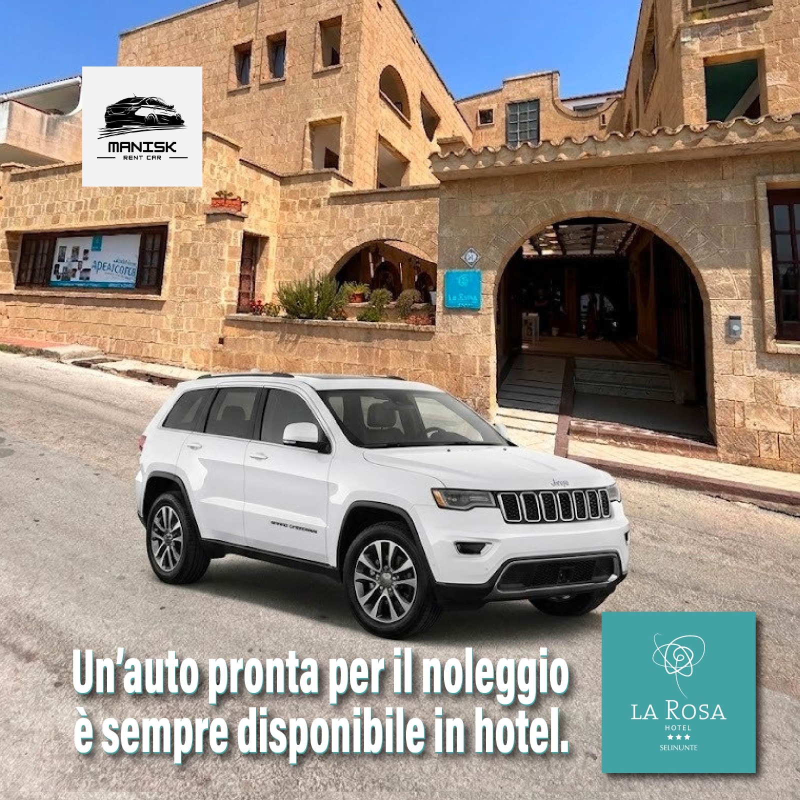 Auto a noleggio sempre disponibile in hotel